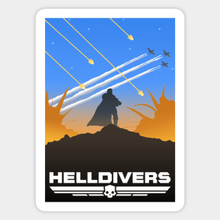 Helldivers Silhouette Sticker